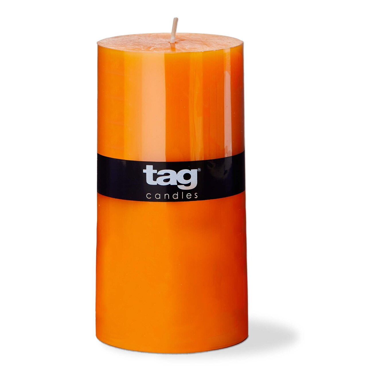 Color Studio 3x6 Orange Pillar Candle - 85 Hour Burn Time, Everyday Use, Wax Candle for Home Decor